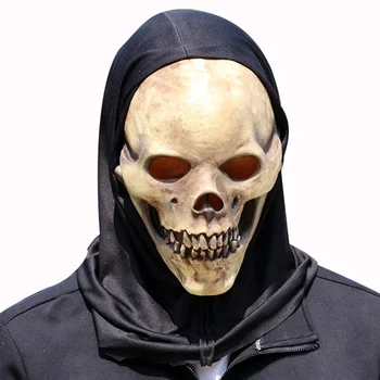 Страшен Хелоуин череп маска смешно призрак латекс косплей маски Възрастен Хелоуин събитие косплей подпори