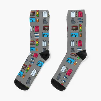 Съсед Стартов пакет Чорапи Хелоуин Коледа подарък отопляем забавен чорап мъжки чорапи дамски