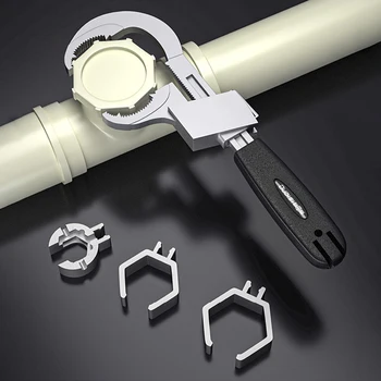 Универсален гаечен ключ от алуминиева сплав Двоен край Кран Гаечен ключ с отворен край Баня Водопровод кранче Инструменти за ремонт на мивка