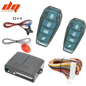 Универсална алармена система за кола 12+4 Автоматичен дистанционен централен комплект Заключване на вратата Автомобил с ключ Централно заключване Дистанционно управление