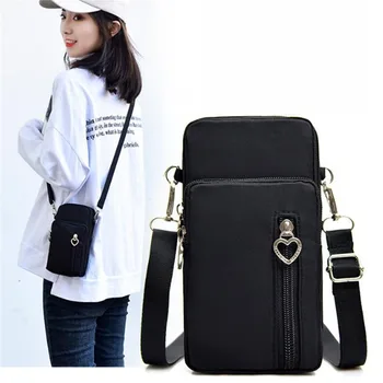 Универсална чанта за мобилен телефон за Samsung/iPhone/Huawei/HTC/LG калъф портфейл открит спорт ръка чанта рамо чанта жени телефон торбичка