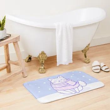 Уютен шал Kitty Nikury баня мат неплъзгащи се килими за баня вани входна изтривалка против хлъзгане килим килими за баня мат