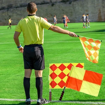 Футболен съдийски флаг Състезанието Честна игра Използване на спортен мач Открит футбол Трениране Лайнсмен Флагове Съдийска екипировка