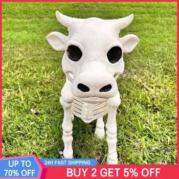 Хелоуин череп крава декорация Страшни животни създават атмосфера страшно животински реквизит Домакински продукти Череп орнаменти трайни