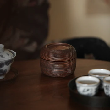 Чайник мини запечатан влагоустойчив китайски контейнер за съхранение на чай на прах пот чай на прах пот