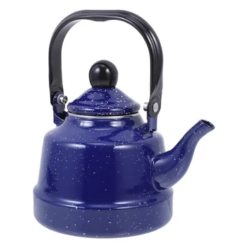 Чайник чайник чайник чайник кафе вода печка свирене керамични чайник емайл газ кипенемалък емайлиран сервиране стомана над