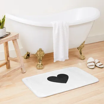 Черно сърце баня мат тоалетна килим коридор килим килими за баня килими за бани мат